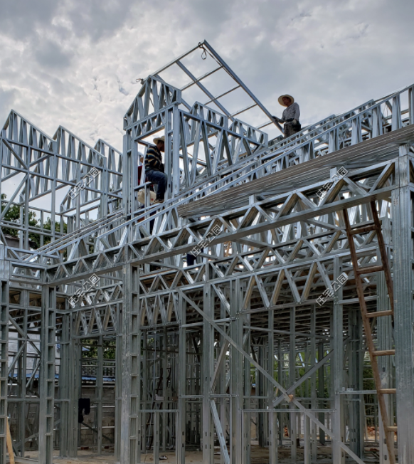 钢构房建造全过程（农村盖钢构房好不好）(图21)