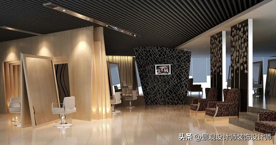 美发店装修效果图欣赏（展示美发店装修设计的精美效果图）(图7)