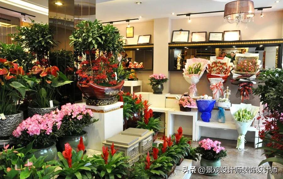 花店装修图：精致高雅的花店设计案例（布局灯光与陈设搭配）(图10)