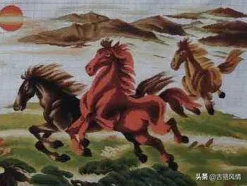 八骏图十字绣图片：精美八骏图十字绣欣赏（展示八骏图十字绣的美丽画面）(图3)