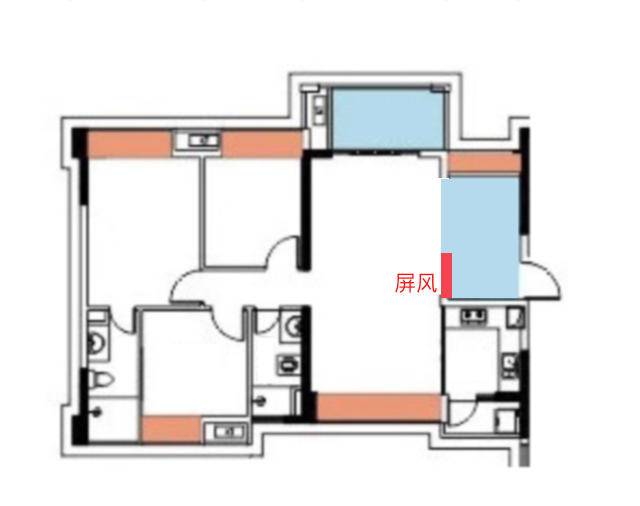 主卧室和次卧室门对门如何布置？ (给出主卧室和次卧室门对门布局的建议)(图5)