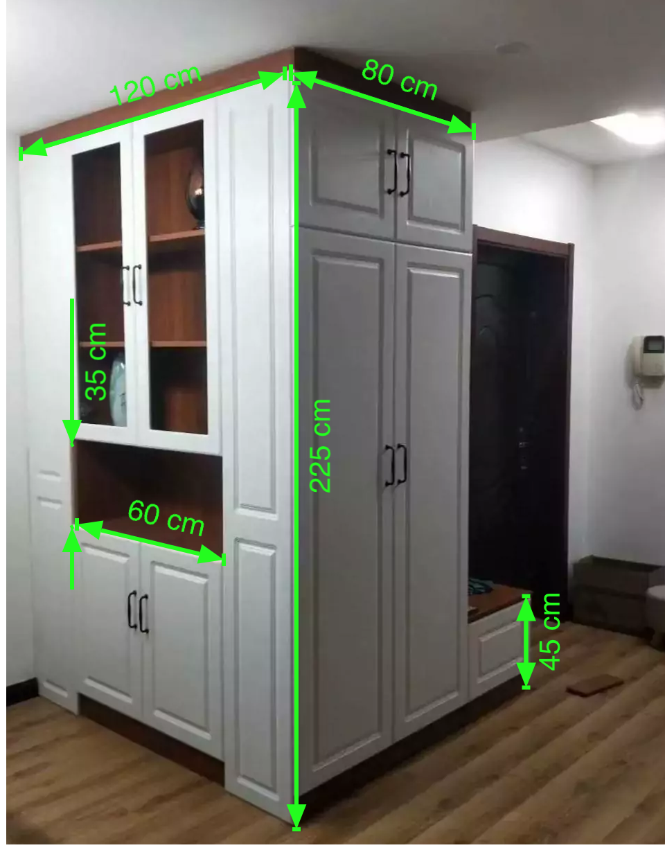 入户鞋柜尺寸大全（入户鞋柜设计案例及一般尺寸）(图28)